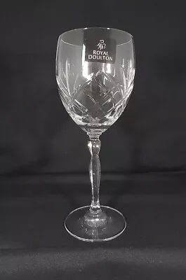 Buy New In Box Royal Doulton Pair Wine Glasses Elizabeth Rose 260ml • 10£