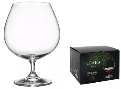 Buy 690ml Bohemia Crystal Glasses Brandy Cocktail Gin Fishbowl CLARA • 13.99£