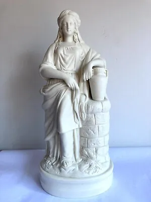 Buy Parian Ware Victorian Antique 32cm Tall Figurine Of Rebecca At The Well • 240£