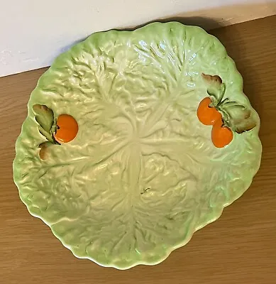 Buy Vintage Carlton Ware Lettuce Leaf & Tomato Salad Serving Dish Plate Hand Painted • 10£