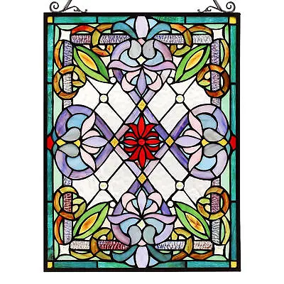 Buy Stained Cat Panel Glass Window Hanging Wall Decor Home Ornaments Parrot Cat  • 10.39£