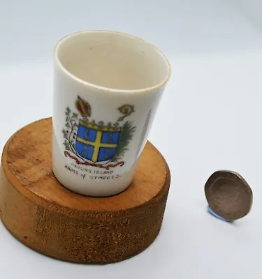 Buy Crested Ware Beaker With Hayling Island Arms Of Gymeges Crest (? Royal Copenhag) • 4.49£