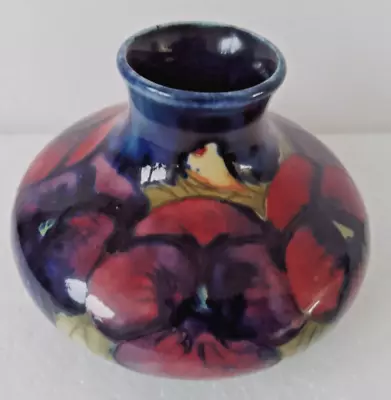 Buy Beautiful William Moorcroft Pansy Vase - Perfect • 120£