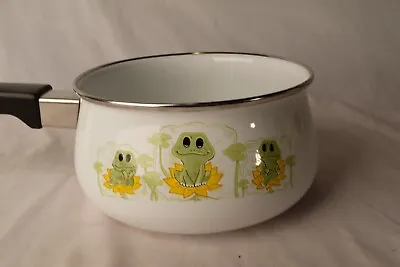 Buy Vintage Sears & Roebuck Neil The Frog Enamelware Pot • 61.42£