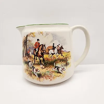 Buy Vintage Nelson Ware Pitcher Equestrian Horse Fox Hunting Scene Made In England • 28.45£