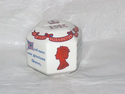 Buy Queens Silver Jubilee 1977 Commemorative China Moneybox By Adams • 4.99£