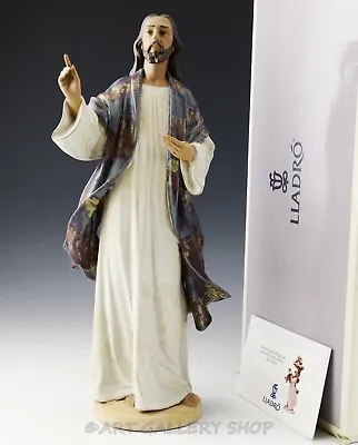 Buy Lladro Figurine 14  THE HOLY TEACHER JESUS RELIGIOUS #2291 Gres Mint In Box Rare • 482.49£
