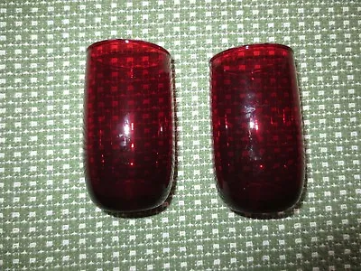 Buy 2 - 8 Oz. Vintage Anchor Hocking RUBY RED ROLY POLY Glasses - 4 1/4  Tall Each   • 7.70£