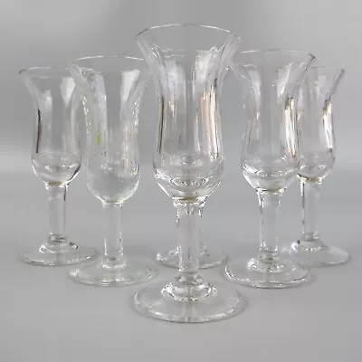 Buy Sherry Vodka Shot Glasses X 6. Vintage Glass Set. Footed. Tulip Shape. 20ml • 15.99£