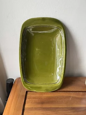 Buy Old Hoganas Keramik Green Stoneware Swedish MCM Serving Dish 659-1 Eldfast Chip • 9.99£