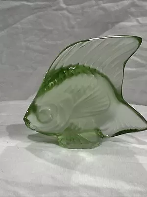 Buy Lalique France Fish Sculpture In 'Light Green' No Box • 94.72£