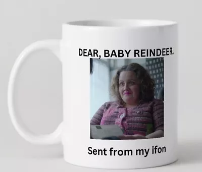Buy Personalised Baby Reindeer Fancy A Cuppa Mug - Martha Cup Of Tea On The House • 8.50£