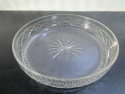 Buy Vintage   Crystal Cut Glass Fruit Serving  Bowl , Jelly Dish,  23 X 5 Cm • 8.97£