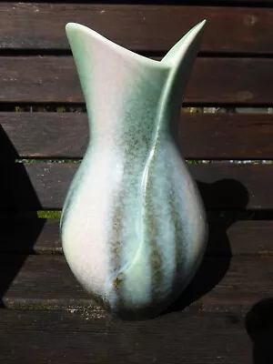 Buy Vintage 1950s Sylvac  Fish Mouth Mottled Green Vase 741 Art Pottery Fifties • 9.99£