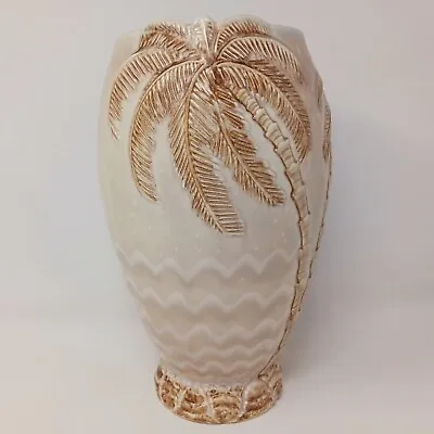 Buy Very Large Beswick Mid Century Beige Palm Tree Vase 28.5cm Ceramic Tall 1064 • 50£