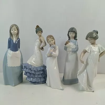 Buy Nao Lladro Figure Collection X5 Salsa Ladies Girls Ornament Display • 29.99£