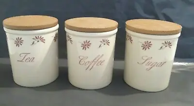 Buy TG Green Pottery | Cloverleaf | Tea, Coffee & Sugar Storage Jars • 25£