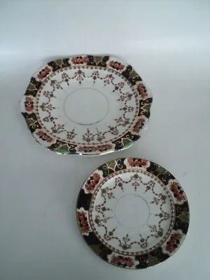 Buy Vintage Royal Stafford #2843  England Cake Plate And 6 7/8  Plate Victorian  • 12.29£