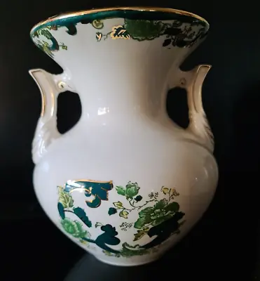 Buy Large Masons Ironstone Chartreuse Handled Urn Shaped Vase • 35£