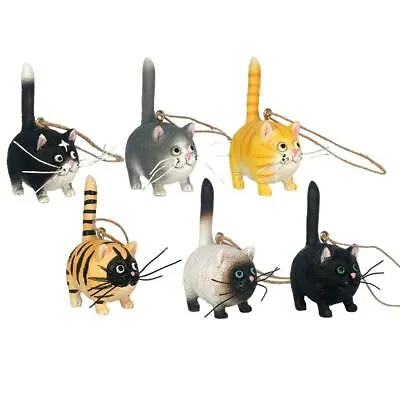 Buy Mini Resin Cat Figurine Pendant Gift Sculpture Kids Room Christmas Decor • 6.01£