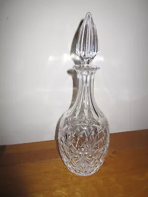Buy Royal Brierley Cut Crystal Glass 'Tall Bruce' Decanter 12'' Acid Etched Signed • 23.99£