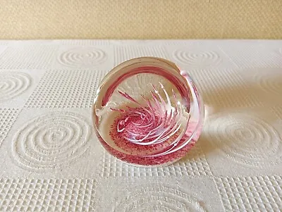 Buy Selkirk Scotland Glass Paperweight Vintage Etched 1980  • 13.99£