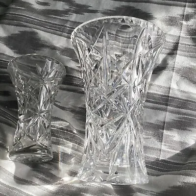 Buy Pair Of Cut Glass Vases • 2.50£