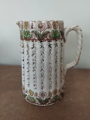 Buy Antique Victorian Staffordshire 'Aesthetic'  Jug Or Pitcher, Approx 2 Pints • 9.95£