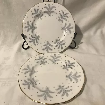 Buy 2 X Queen Anne Fernlea China Teaplates • 7£