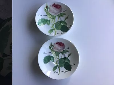 Buy Two Fine Bone China Saucers By Roy Kirkham .. Design Redout’s Roses.  • 9£
