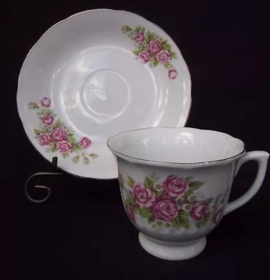 Buy NORTHRIDGE  Fine Porcelain China Tea Cup & Saucer Delicate Rose Motif Nice 1 Set • 14.59£