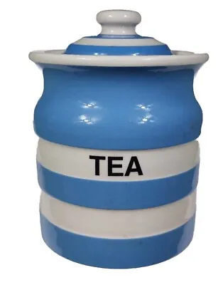 Buy Great Vintage T.G Green Cornishware Tea  Caddy Jar • 30£