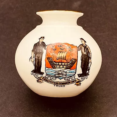Buy WH Goss Crested China - Truro Historic Urn Pot Cornwall Home Town Collectable • 9.98£