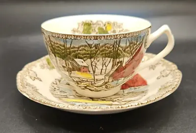 Buy Vintage Johnson Bros. The Friendly Village The Ice House Tea Cup And Saucer B • 4.89£