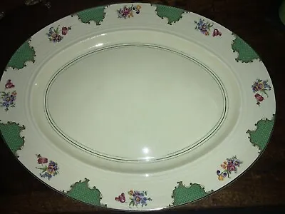 Buy 1930’s Booths Silicon China Platter.  36.5 X 46.5cm  Floral Pattern • 40£