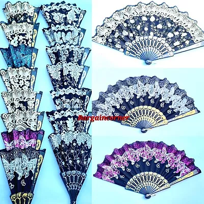 Buy Hand Fan Sumner Portable Fan Spanish Summer Hand Held Decoration Oriental Fan • 4.98£
