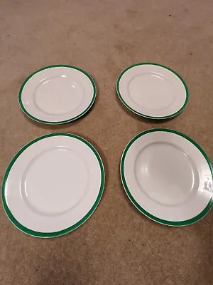 Buy Queens Green Solian Ware Soho Pottery X4 Small Dinner Plates • 10£