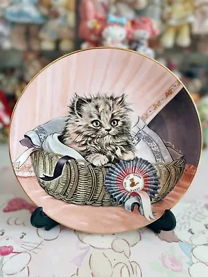 Buy Royal Worcester Crown Ware Collectors Plate  Kitten Classics  By Pam Cooper • 11.45£