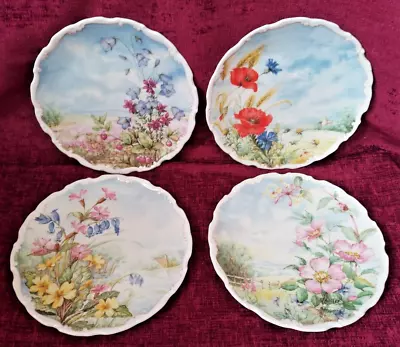 Buy Set Of 4 Royal Albert Bone China Flowers Of The Hedgerow Collection 8½ Inch  B52 • 15£