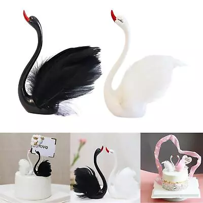 Buy Resin Creative Swan Figurine Statue Living Room Modern Art Ornaments Gifts • 5.59£