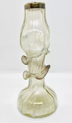 Buy Vintage Kralik  Czech Art Nouveau Iridescent Silver Collar Vase • 8£