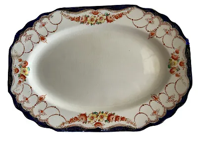 Buy Vintage Myott Son And Co Oval Serving Platter Plate England Rosemary Pattern • 37.92£