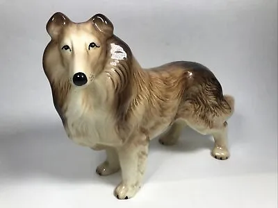 Buy Well Moulded Pottery Ceramic Dog Figure Rough Collie Lassie Kingston Pottery ? • 19.99£