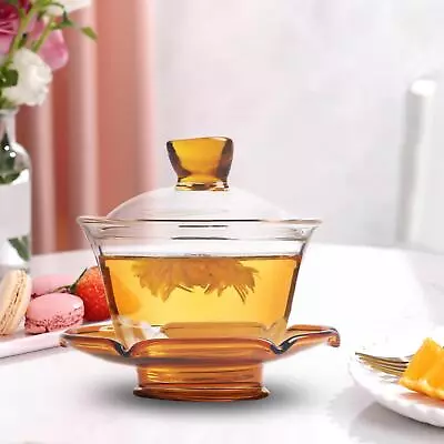 Buy Glass Teapot Set With Lid Heat Resistant Accessories Tea Kettle Tea Bowl Teaware • 9£