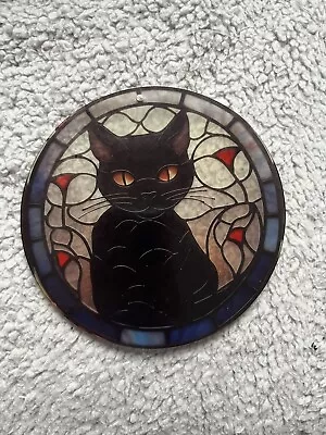 Buy Black Cat / Cat Stain Glass Effect Sun Catcher, Gift Ideas, Sun Catcher • 5£