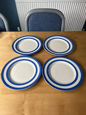 Buy T G Green Cloverleaf Cornishware 4x Lunch Plates 25cm • 24.99£