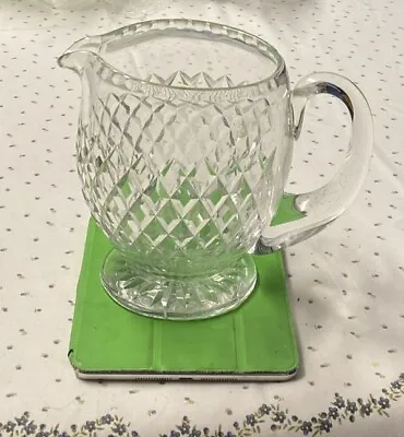Buy Heavy Large Cut Crystal Glass Water Jug / Pitcher Excellent 17cm 2pints • 10£