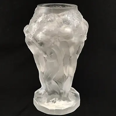 Buy Lalique-style Nude Women Greek Crystal/Glass Bud Vase, Bacchantes Glass Vase 8  • 90.12£