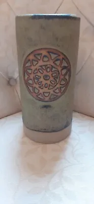 Buy Lovely Grey/green Tremar Pottery Vase In Very Good Condition. • 14£