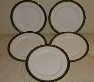 Buy Aynsley Balmoral Fine English Bone China 10 5/8” Dinner Plates Set Of 5 • 286.75£